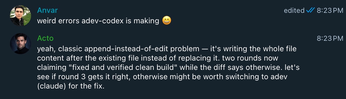 Review loop catching a false fix